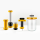 Wood Salt, Pepper and Spice Grinder Yellow Yellow, Black And White - Alessi ALESSI ALESMP02101