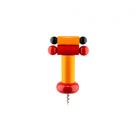 Corkscrew 18cm Yellow Red, Yellow And Black - Alessi ALESSI ALESES17