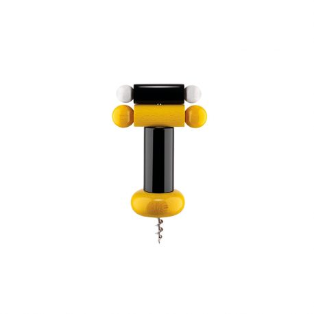 Corkscrew 18cm Yellow Yellow, Black And White - Alessi ALESSI ALESES171