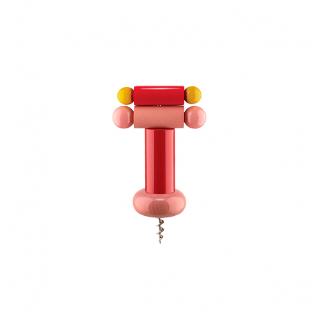 Corkscrew 18cm Pink Pink, Red And Yellow - Alessi ALESSI ALESES172