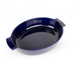 Ceramic Oval Baker 40cm Blue - Appolia - Peugeot Saveurs