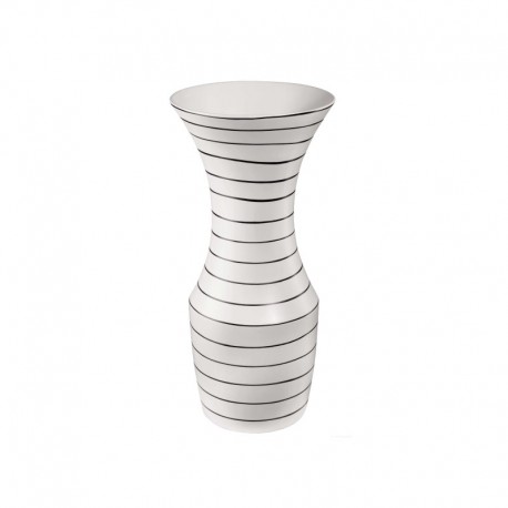 Vase With Stripes ø25Cm - Okapi Glossy White - Asa Selection ASA SELECTION ASA70026060