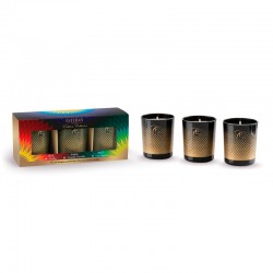 Set 3 Small Scented Candle - Collector Edition Black And Golden - Esteban Parfums
