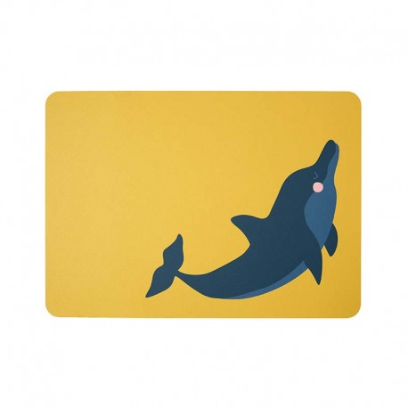 Placemat Dolphin Dennis - Kids Yellow - Asa Selection ASA SELECTION ASA78841420