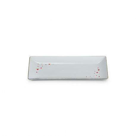 Bandeja Rectangular Corazones 28cm - L'Amour Blanco - Le Creuset LE CREUSET LC80613280100330