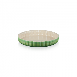 Fluted Flan Dish 28cm - Bamboo Green - Le Creuset