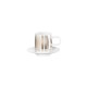 Espresso Cup with Saucer - Muga Stripes Gold And White - Asa Selection ASA SELECTION ASA29162425