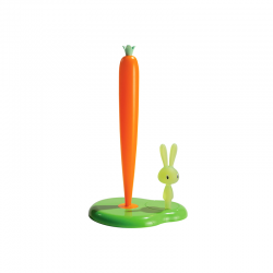 Kitchen Roll Holder Green - Bunny & Carrot - A Di Alessi