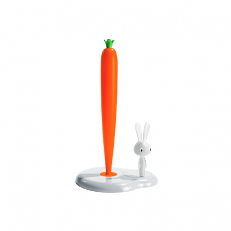 Porta-Rolos de Cozinha Branco - Bunny & Carrot - A Di Alessi A DI ALESSI AALEASG42/HW