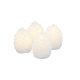 Set of 4 Mini Wax Cone Led 7cm - Clara White - Sirius SIRIUS SR13103