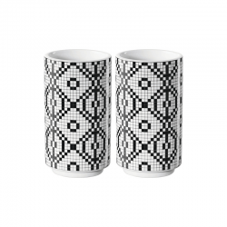 Set of 2 Snack Tumblers Black and White - Apero - Asa Selection