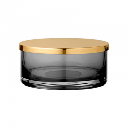 Cylinder Jar with Lid Ø15,6cm Black - Tota - Aytm AYTM AYT500080050012