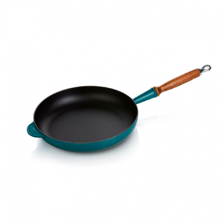 Frigideira Baixa com Cabo Madeira Deep Teal 28cm - Le Creuset LE CREUSET LC20058286420460