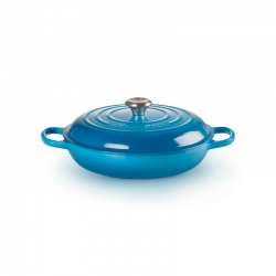 Caçarola Baixa 30cm Marseille Azul E Preto - Le Creuset
