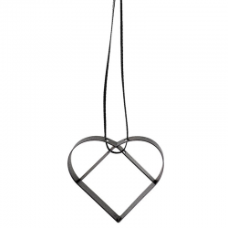 Ornamento Coração Grande Preto - Figura - Stelton STELTON STT10604-1