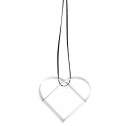 Ornamento Coração Grande Branco - Figura - Stelton STELTON STT10604-2