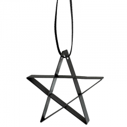 Ornamento Estrela Grande Preto - Figura - Stelton STELTON STT10607-1