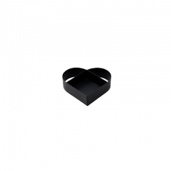 Heart Candleholder Black - Figura - Stelton