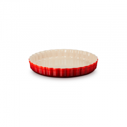 Stoneware Fluted Flan Dish 28cm Cerise - Heritage - Le Creuset LE CREUSET LC71120280600001