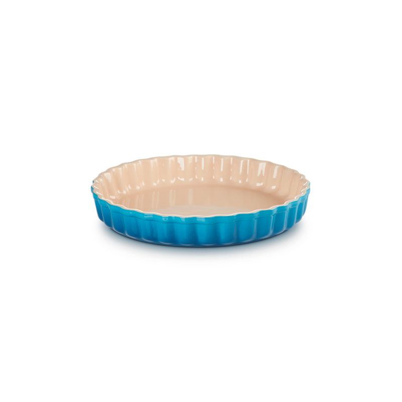 Stoneware Fluted Flan Dish 28cm Marseille Heritage Le Creuset