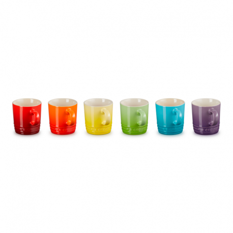 Set of 6 Espresso Mugs 100ml - Rainbow - Le Creuset LE CREUSET LC79114108359030