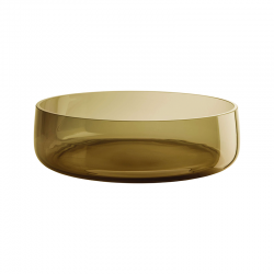 Glass Bowl Amber Ø30cm - Ajana - Asa Selection