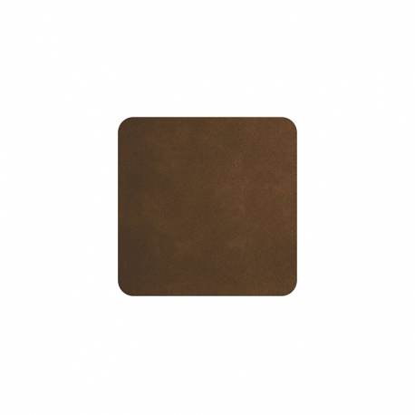 Set of 4 Coasters 10x10cm Dark Sepia - Soft Leather - Asa Selection ASA SELECTION ASA78577076