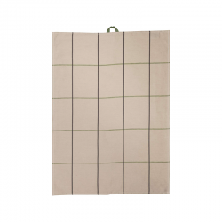 Kitchen Towel 50x70cm Sage Pattern - Half-Linen - Asa Selection