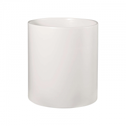 White Cylindre Vase 19cm - Haruko White - Asa Selection