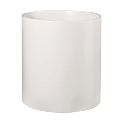 White Cylindre Vase 23cm - Haruko White - Asa Selection