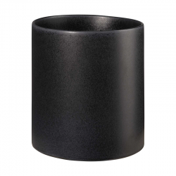Black Cylindre Vase 23cm - Haruko Black - Asa Selection