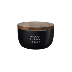 Frasco de Armazenamento Happy Things Inside 9cm - Hey! Preto - Asa Selection