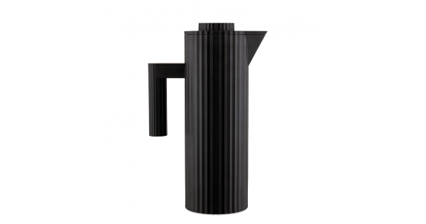 Alessi Plissé thermo insulated jug, black