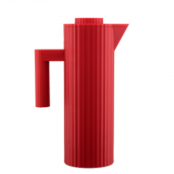 Thermo Insulated Jug Red - Plissé - Alessi