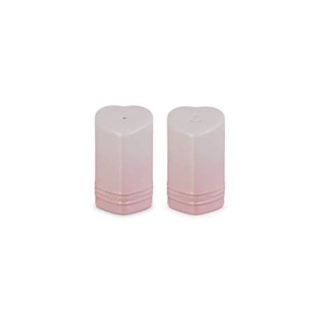 Set of Heart Salt and Pepper Shakers Shell Pink - L'Amour - Le Creuset LE CREUSET LC89373137770003