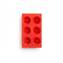 Molde para Mini Savarin Vermelho - 6Un - Lekue LEKUE LK0621806R01M017