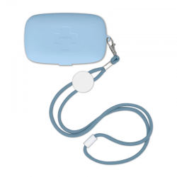 Pocket Case for Face Mask Blue - On The Go - Guzzini Protection