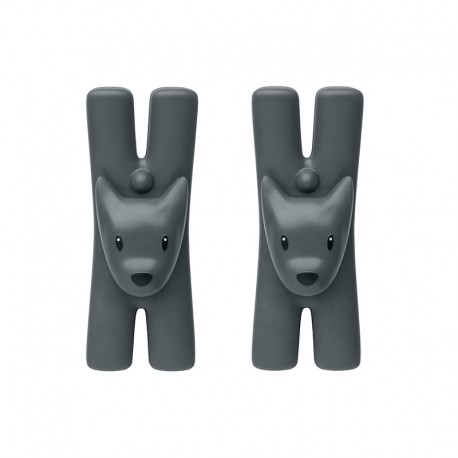 Set of 2 Magnetic Clips Black - Giampo - A Di Alessi A DI ALESSI AALEMMI32DSB