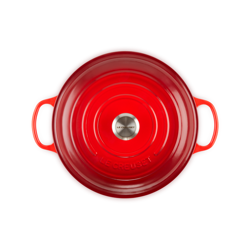 Cocotte Evolution baja 30 cm Cereza - Hierro fundido - Le Creuset