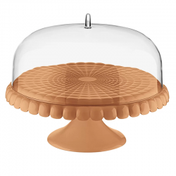 Cake Stand with Dome Terracotta - Tiffany - Guzzini