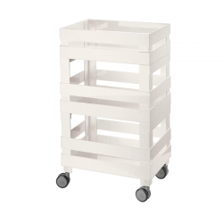 Carrito Bajo Blanco - Tidy&Store - Guzzini