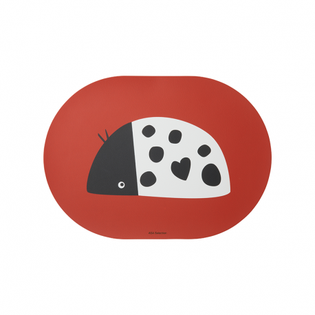 Placemat Ladybug 46x33cm - Buddies Red - Asa Selection ASA SELECTION ASA78464420