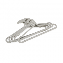 Set of 5 Anti-Tangle Clothes Hangers Ecru - Orderly - Joseph Joseph