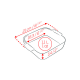 Square Baker 21cm Red - Appolia - Peugeot Saveurs PEUGEOT SAVEURS PG60213
