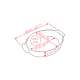 Ceramic Oval Baker 31cm Ecru - Appolia - Peugeot Saveurs PEUGEOT SAVEURS PG60589