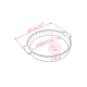 Meat Pie Dish Slate 33cm - Appolia - Peugeot Saveurs PEUGEOT SAVEURS PG60404