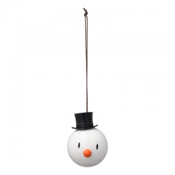 Snowman Ornament 2 PCS White - Hoptimist HOPTIMIST HOP26095