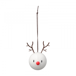 Reindeer Ornament White 2 PCS - Hoptimist HOPTIMIST HOP26096