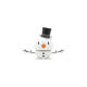 Snowman Small White - Hoptimist HOPTIMIST HOP26172