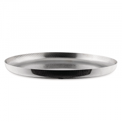 Round Tray Inox Ø35cm - Extra Ordinary Texture Silver - Alessi ALESSI ALESJM14/35T